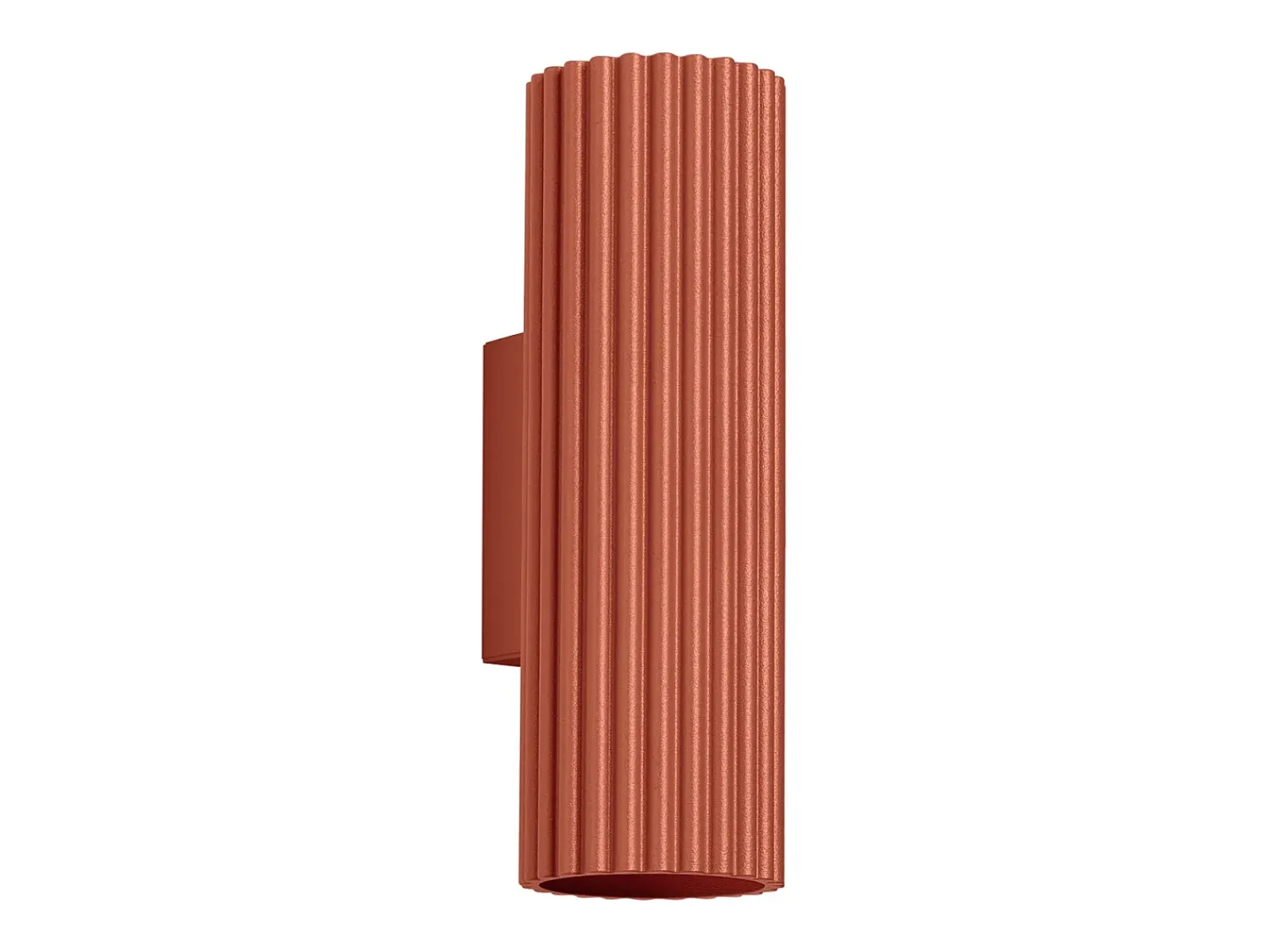 Sollux Lighting Aplique Para Pared^Lámpara de pared Gloow minimalista de aluminio - 2 fuentes luminosas 3000K - L.6,5 x A.20 cm - ocre Rojo