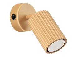 Sollux Lighting Aplique Para Pared^Lámpara de pared Gloow minimalista de aluminio - 1 fuentes luminosas 4000K - L.8 x A.16 cm - Dorado