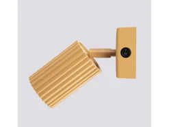 Sollux Lighting Aplique Para Pared^Lámpara de pared Gloow minimalista de aluminio - 1 fuentes luminosas 4000K - L.8 x A.16 cm - Dorado