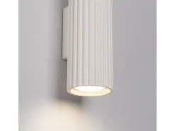 Sollux Lighting Aplique Para Pared^Lámpara de pared Gloow minimalista de aluminio - 2 fuentes luminosas 4000K - L.6,5 x A.30 cm - Beige