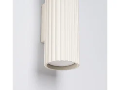 Sollux Lighting Aplique Para Pared^Lámpara de pared Gloow minimalista de aluminio - 2 fuentes luminosas 4000K - L.6,5 x A.30 cm - Beige