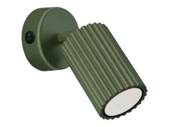 Sollux Lighting Aplique Para Pared^Lámpara de pared Gloow minimalista de aluminio - 1 fuentes luminosas 4000K - L.8 x A.16 cm - oliva Verde