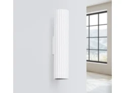 Sollux Lighting Aplique Para Pared^Lámpara de pared Gloow minimalista de aluminio - 2 fuentes luminosas 3000K - L.6,5 x A.30 cm - Blanco