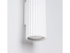 Sollux Lighting Aplique Para Pared^Lámpara de pared Gloow minimalista de aluminio - 2 fuentes luminosas 3000K - L.6,5 x A.30 cm - Blanco