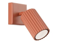 Sollux Lighting Aplique Para Pared^Lámpara de pared Gloow minimalista de aluminio - 1 fuentes luminosas 4000K - L.8 x A.8 cm - ocre Rojo