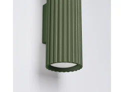 Sollux Lighting Aplique Para Pared^Lámpara de pared Gloow minimalista de aluminio - 2 fuentes luminosas 4000K - L.6,5 x A.20 cm - oliva Verde