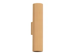 Sollux Lighting Aplique Para Pared^Lámpara de pared Gloow minimalista de aluminio - 2 fuentes luminosas 3000K - L.6,5 x A.30 cm - Dorado