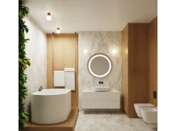 Best Sollux Lighting Lámpara De Pared Halo Moderno De Aluminio/Vidrio - 1 Fuentes Luminosas - L.12 X A.12 Cm - Moca Marru00f3n