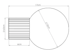 Best Sollux Lighting Lámpara De Pared Halo Moderno De Aluminio/Vidrio - 1 Fuentes Luminosas - L.12 X A.12 Cm - Ocre Rojo