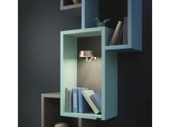 Lámpara de pared inteligente Wi-Fi Zafferano SISTER LIGHT de cobre recargable y regulable