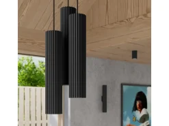 Best Sollux Lighting Lámpara De Pared Karbon Minimalista De Aluminio - 2 Fuentes Luminosas - L.6,5 X A.20 Cm - Negro
