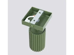 Sollux Lighting Aplique Para Pared^Lámpara De Pared Karbon Minimalista De Aluminio - 1 Fuentes Luminosas - L.8 X A.8 Cm - Oliva Verde