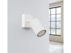 Sollux Lighting Aplique Para Pared^Lámpara De Pared Karbon Minimalista De Aluminio - 1 Fuentes Luminosas - L.8 X A.8 Cm - Blanco