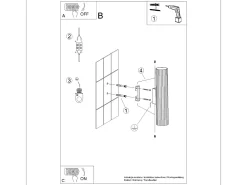 Sollux Lighting Lámpara De Pared Karbon Minimalista De Aluminio - 2 Fuentes Luminosas - L.6,5 X A.30 Cm - Blanco