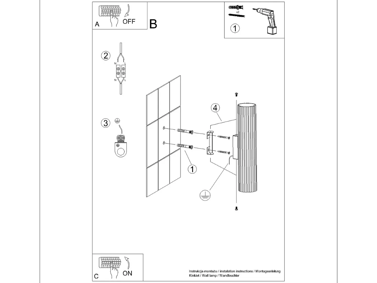 Sollux Lighting Lámpara De Pared Karbon Minimalista De Aluminio - 2 Fuentes Luminosas - L.6,5 X A.30 Cm - Blanco