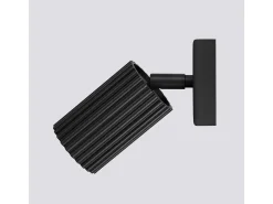 Sollux Lighting Aplique Para Pared^Lámpara De Pared Karbon Minimalista De Aluminio - 1 Fuentes Luminosas - L.8 X A.8 Cm - Negro