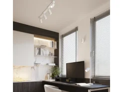 Sollux Lighting Aplique Para Pared^Lámpara De Pared Karbon Minimalista De Aluminio - 1 Fuentes Luminosas - L.6,5 X A.10 Cm - Blanco