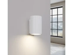 Sollux Lighting Aplique Para Pared^Lámpara De Pared Karbon Minimalista De Aluminio - 1 Fuentes Luminosas - L.6,5 X A.10 Cm - Blanco