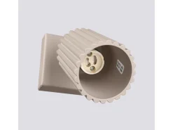 Sollux Lighting Aplique Para Pared^Lámpara De Pared Karbon Minimalista De Aluminio - 1 Fuentes Luminosas - L.8 X A.16 Cm - Pardo Gris