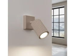 Sollux Lighting Aplique Para Pared^Lámpara De Pared Karbon Minimalista De Aluminio - 1 Fuentes Luminosas - L.8 X A.16 Cm - Pardo Gris