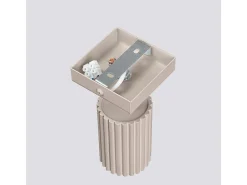 Sollux Lighting Aplique Para Pared^Lámpara De Pared Karbon Minimalista De Aluminio - 1 Fuentes Luminosas - L.8 X A.16 Cm - Pardo Gris