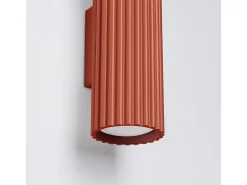 Sollux Lighting Aplique Para Pared^Lámpara De Pared Karbon Minimalista De Aluminio - 2 Fuentes Luminosas - L.6,5 X A.20 Cm - Ocre Rojo