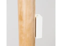 Sollux Lighting Aplique Para Pared^Lámpara de pared Lino moderno de madera/acero - 2 fuentes luminosas - L.6 x A.30 cm - madera natural/ Blanco