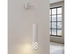 Sollux Lighting Lámpara De Pared Liro Moderno De Acero - 1 Fuentes Luminosas - L.8 X A.10 Cm - Blanco