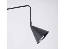 Sollux Lighting Aplique Para Pared^Lámpara De Pared Nox Moderno De Acero - 1 Fuentes Luminosas - L.14 X A.30 Cm - Negro