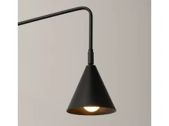 Sollux Lighting Aplique Para Pared^Lámpara De Pared Nox Moderno De Acero - 1 Fuentes Luminosas - L.14 X A.30 Cm - Negro