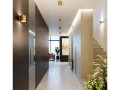 Sollux Lighting Aplique Para Pared^Lámpara De Pared Orbis Minimalista De Acero - 1 Fuentes Luminosas - L.10 X A.10 Cm - Dorado