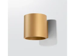 Sollux Lighting Aplique Para Pared^Lámpara De Pared Orbis Minimalista De Acero - 1 Fuentes Luminosas - L.10 X A.10 Cm - Dorado