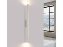 Sollux Lighting Aplique Para Pared^Lámpara De Pared Pastelo Moderno De Acero - 2 Fuentes Luminosas - L.2,5 X A.50 Cm - Beige