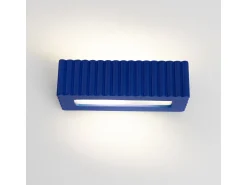Sollux Lighting Aplique Para Pared^Lámpara de pared Rigata moderno de cerámica - 1 fuentes luminosas - L.34 x A.10 cm - ultramarino Azul oscuro