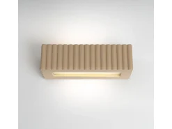 Sollux Lighting Aplique Para Pared^Lámpara de pared Rigata moderno de cerámica - 1 fuentes luminosas - L.34 x A.10 cm - pardo Gris
