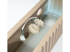 Sollux Lighting Aplique Para Pared^Lámpara de pared Rigata moderno de cerámica - 1 fuentes luminosas - L.34 x A.10 cm - pardo Gris