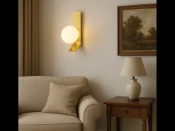 Sale Lámpara De Pared Toolight APP1758-1W White/Gold Blanco