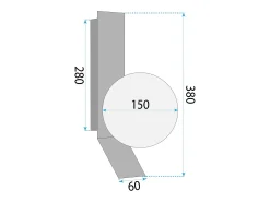 Sale Lámpara De Pared Toolight APP1758-1W White/Gold Blanco