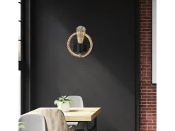 Sale Lámpara De Pared Toolight App1465-1W Brown Marru00f3n