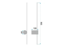 Sale Lámpara De Pared Toolight LHJ062-W Black Negro