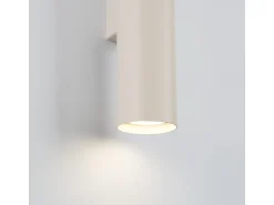 Sollux Lighting Aplique Para Pared^Lámpara de pared Toris desván de acero - 2 fuentes luminosas 4000K - L.6 x A.30 cm - Beige