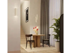 Sollux Lighting Aplique Para Pared^Lámpara de pared Toris desván de acero - 2 fuentes luminosas 3000K - L.6 x A.30 cm - Beige