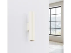 Sollux Lighting Aplique Para Pared^Lámpara de pared Toris desván de acero - 2 fuentes luminosas 3000K - L.6 x A.30 cm - Beige