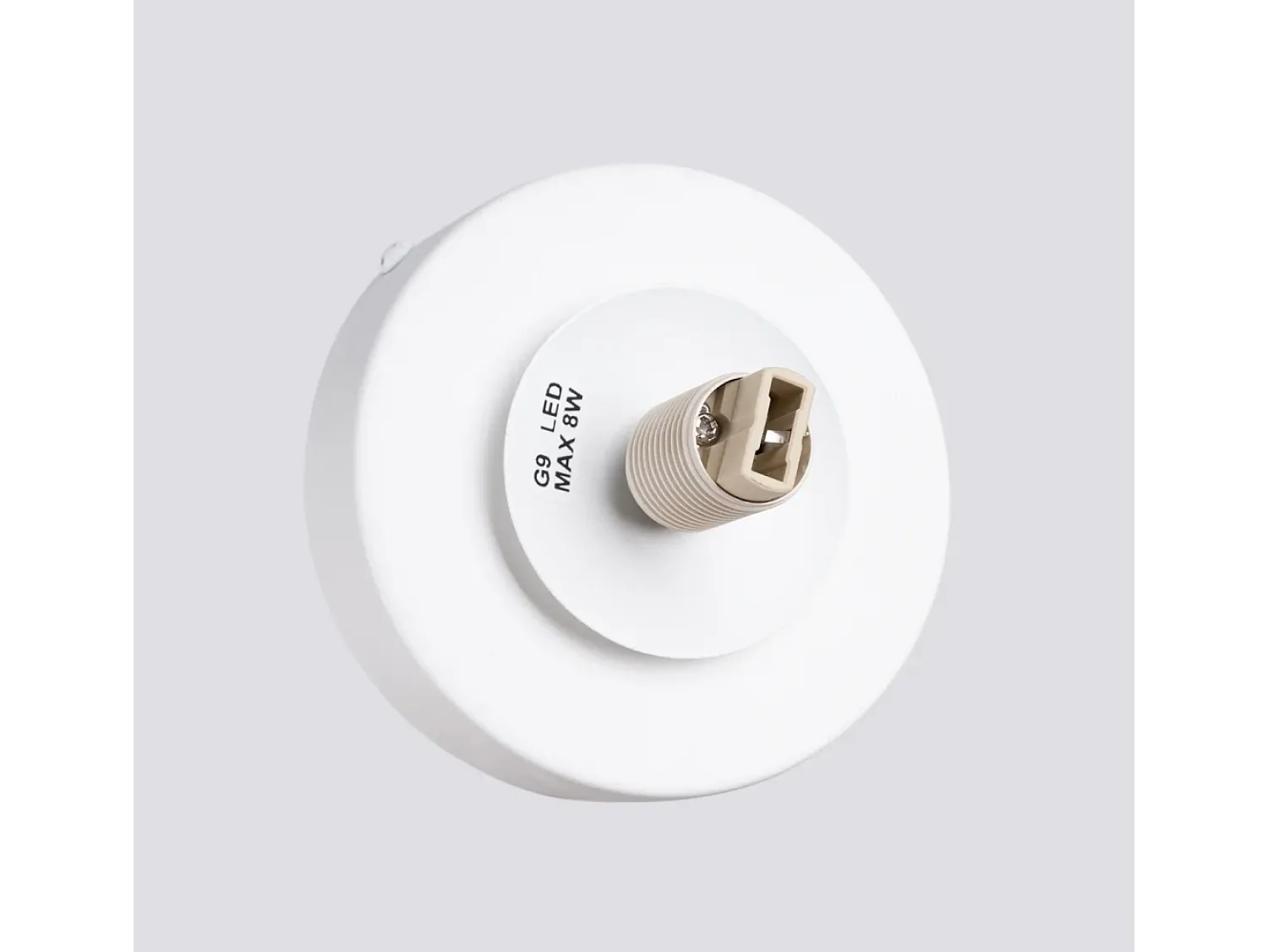 Sollux Lighting Aplique Para Pared^Lámpara De Pared Yoli Moderno De Acero/Vidrio - 1 Fuentes Luminosas - L.12 X A.12 Cm - Blanco