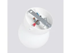 Sollux Lighting Aplique Para Pared^Lámpara De Pared Yoli Moderno De Acero/Vidrio - 1 Fuentes Luminosas - L.12 X A.12 Cm - Blanco