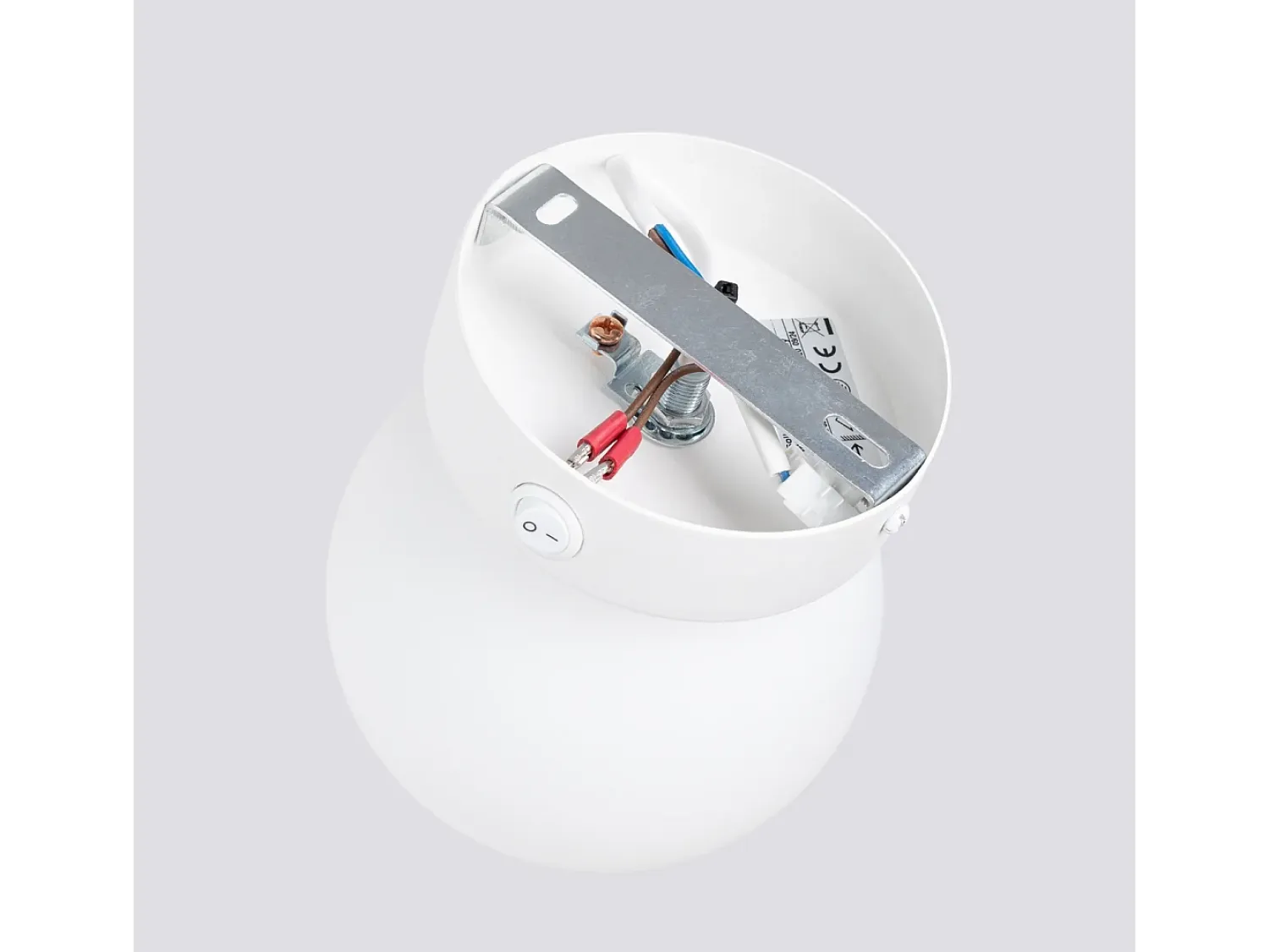 Sollux Lighting Aplique Para Pared^Lámpara De Pared Yoli Moderno De Acero/Vidrio - 1 Fuentes Luminosas - L.12 X A.12 Cm - Blanco