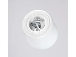 Sollux Lighting Aplique Para Pared^Lámpara de pared Zori minimalista de cerámica/vidrio vidriado - 1 fuentes luminosas - L.12 x A.12 cm - Blanco