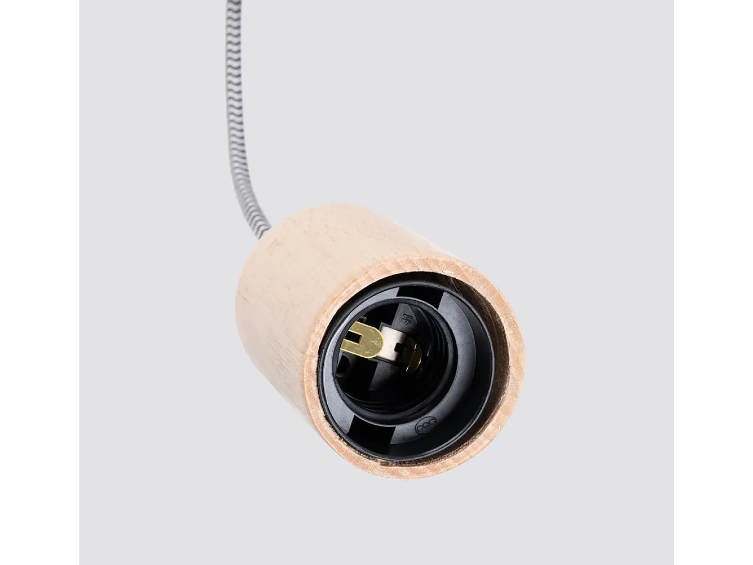 Sollux Lighting Lámpara de pared Zynto desván de madera - 1 fuentes luminosas 3000K - L.6 x A.55 cm - madera natural//negro Blanco