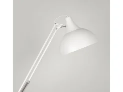 Lámpara de pie Antigona Lumit articulada con altura ajustable blanco Ø30 cm