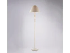 Lámpara de pie Cascina en madera y hierro blanco y gris tórtola 1 luz .183 Ø45 BL265-PH-BT